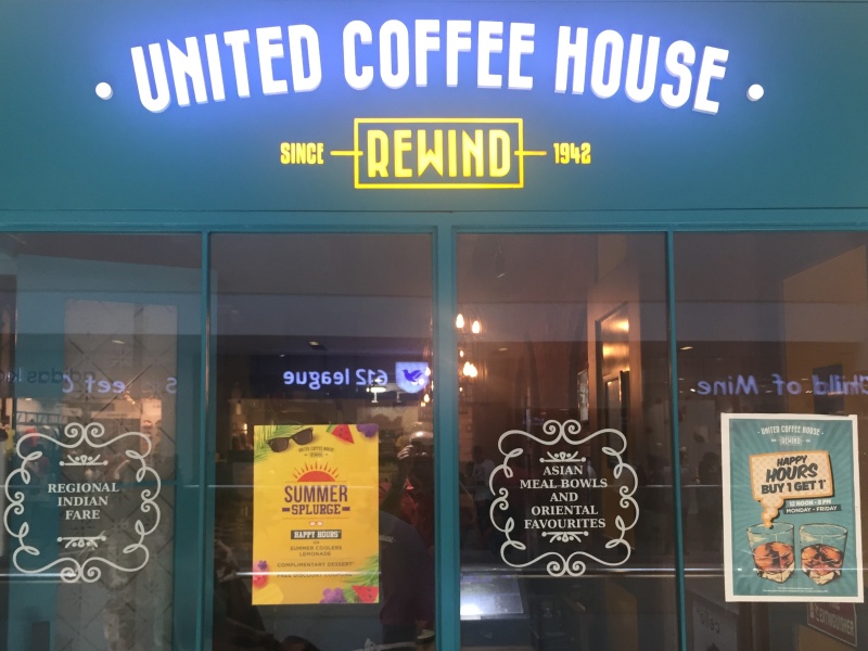 United Coffee House Rewind Ticker Eats the World