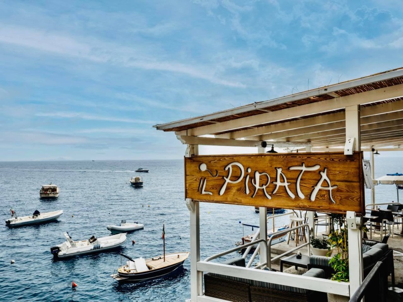 seaside restaurant on Amalfi Coast