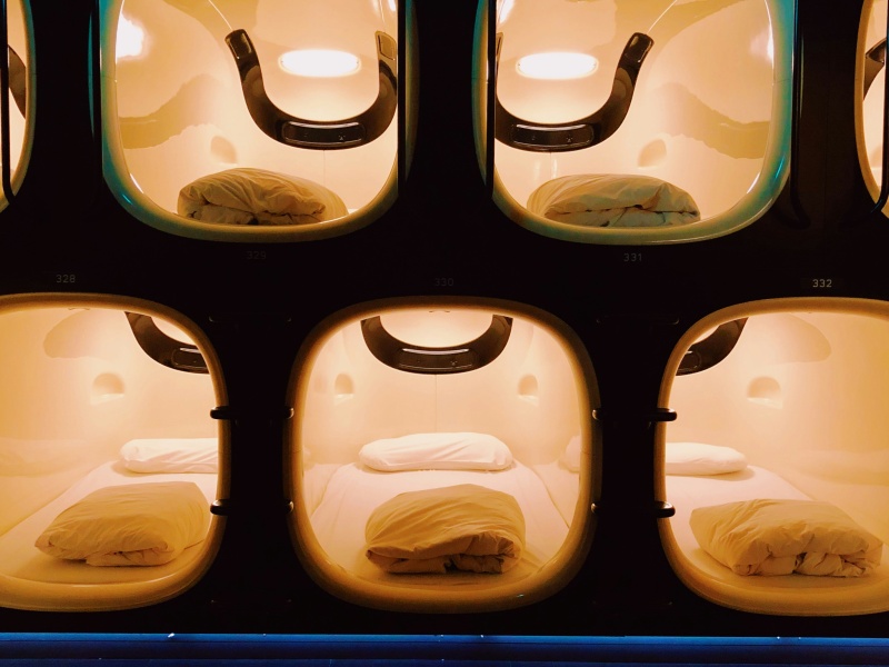 capsule hotel in osaka